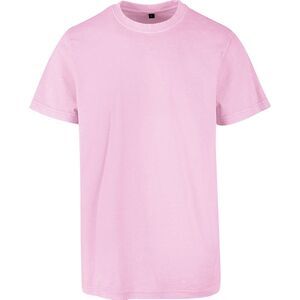 Build Your Brand Mens Acid Wash T-Shirt / Soft Pink